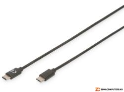  USB2.0 Type-C(apa) to USB2.0 Type-C(apa) 1, 8m (AK-300138-018-S) ASSMANN 3A 15W töltési teljesítmény link kábel