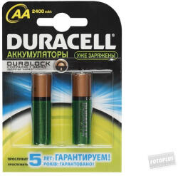 Duracell Stay Charged 2400mah 2 darab AA akku