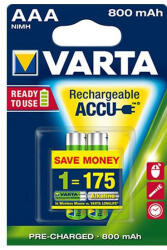 VARTA Ready to use 56703 800mAh AAA 2db akku (56703101402)