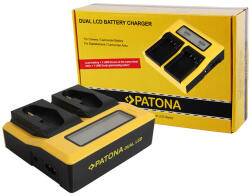 Patona Canon LP-E4 / LP-E19 Dual LCD USB töltő