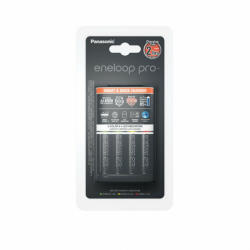 Panasonic Panasonic Eneloop Pro Gyorstöltő + 4db Aa 2500mah (k-kj55hcd40e)
