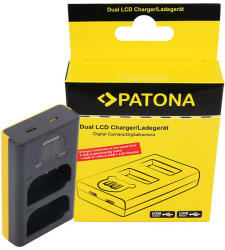 Patona Panasonic DMW-BLK22 Dual LCD USB töltő (9886)