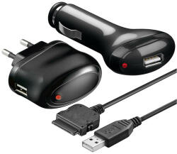Goobay USB hálózati és autós töltő szett APPLE