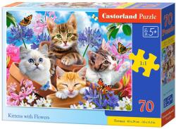 Castorland Пъзел Castorland от 70 части - Котета и цветя (B-070107) - ozone