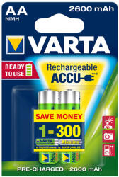 VARTA Ready to Use 5716 AA 2600mAh 2db előtöltött akku (5716101402)