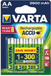 VARTA Ready to Use 5716 AA 2600mAh 4db előtöltött akku (601041)