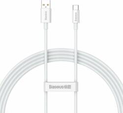 Baseus Superior Series USB-A apa - USB-C apa 2.0 Adat és töltőkábel - Fehér (1.5m) (P10320102214-02)