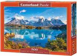 Castorland Пъзел Castorland от 500 части - Торес дел Пайне, Патагония, Чили (B-53698)