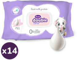 Violeta popsitörlő - double care (14x72 db)