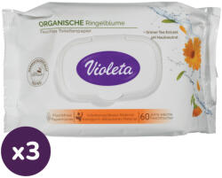 Violeta nedves toalettpapír, sensitive antiallergén (3x60 db)