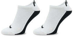 PUMA Set de 2 perechi de șosete medii pentru bărbați Puma Men Back Logo Sneaker 2P 938011 White / Black 02 Bărbați