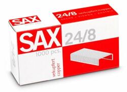Sax Tűzőkapocs, 24/8, réz, SAX, 1000db/doboz (7330002000)
