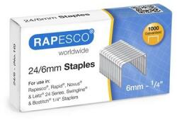 Rapesco Tűzőkapocs, 24/6, horganyzott, RAPESCO, 1000db/doboz (S24607Z3) - nyomtassingyen