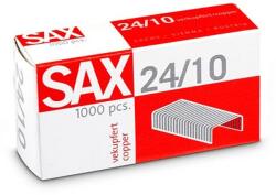 Sax Tűzőkapocs, 24/10, réz, SAX, 1000db/doboz (7330003000) - nyomtassingyen