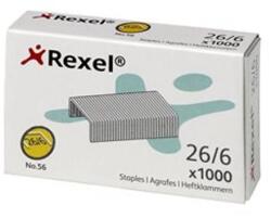 Rexel Tűzőkapocs, 26/6, REXEL "No. 56", 1000db/doboz (ACCO6131) - nyomtassingyen