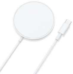 THREEKEY TK21 THREEKEY vezeték nélküli mágneses töltő, MagSafe, 15W, fehér (TK21)