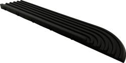 SpeedFloor Fekete Ívelt szegő anya moduláris műhelypadló 43x10x1, 6 cm