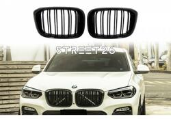 Tuning - Specials Grile Centrale compatibil cu BMW X3 G01 (2017-2021) X4 G02 (2018-2021) M Design Negru Lucios (6078)