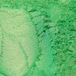  Gyöngyház hatású mica pigment por - aranybambusz zöld, 45g