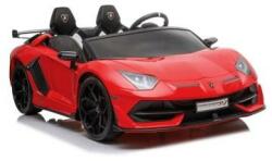 LeanToys Masinuta electrica pentru copii, Lamborghini Aventador Rosu, cu telecomanda, 2 motoare, greutate maxima 50 kg, 8282 (MGH-566740)