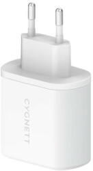 Cygnett 2x USB-C 35W hálózati töltő (fehér)