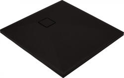Deante Cadita dus compozit slim patrata neagra 90x90 cm Deante, Correo Square (KQR_N41B)