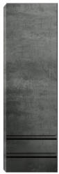 Kolpa San Dulap baie suspendat KolpaSan Alexis 146 cm, cu 2 sertare si o usa, gri inchis (547280)