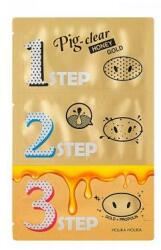 Holika Holika Mască pentru curățarea tenului - Holika Holika Pig Nose Clear Black Head 3-Step Kit Honey Gold Masca de fata