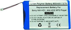 Utángyártott Sony PMPSYHD1 helyettesítő MP3-lejátszó akkumulátor (Li-Ion, 800mAh / 2.96Wh, 3.7V) - Utángyártott
