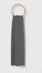 Calvin Klein sál gyapjú keverékből szürke, sima - szürke Univerzális méret