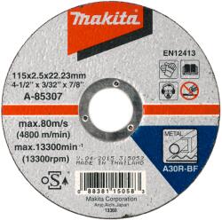 Makita 115 mm A-85307 Disc de taiere