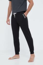 Tommy Hilfiger pamut pizsamanadrág fekete, sima - fekete XL