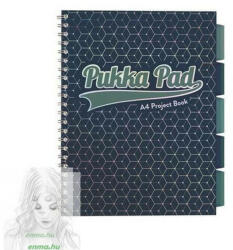 Pukka Pad Glee Project Book - Spirálfüzet A4 vonalas 100 lap sötétkék (PUPB3004V)