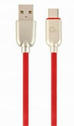 Gembird USB Type-C - USB-A adat- és töltőkábel 2m piros (CC-USB2R-AMCM-2M-R)