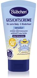 Bübchen Sensitive Sun Protection Face Cream SPF 50+ cremă protectoare pentru față, pentru copii SPF 50+ 6 m+ 50 ml