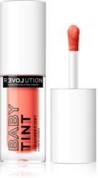 Revolution Relove Baby Tint blush lichid și luciu de buze culoare Coral 1.4 ml