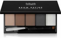 MUA Makeup Academy Brow Define paletă fard pentru sprâncene sub formă de pudră compactă cu aplicator 1 buc