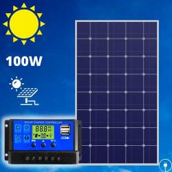  100W napelem + töltésvezérlő / napelemes szigetüzem (PD-2485)