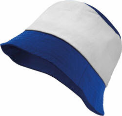 K-UP Uniszex kalap K-UP KP125 Bucket Hat -Egy méret, Royal Blue/White