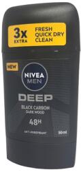 Nivea стик дезодорант, 50мл, Мъжки, Deep, Black carbon dark wood
