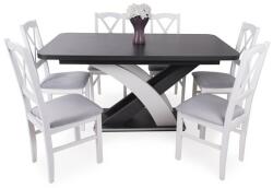  Elis asztal Niló székkel - 6 személyes étkezőgarnitúra
