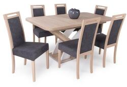  Elis asztal Jázmin székkel - 6 személyes étkezőgarnitúra
