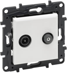 Legrand Niloé Step TV-SAT csillagpontos aljzat (1, 5 dB), fehér (863183) (863183)