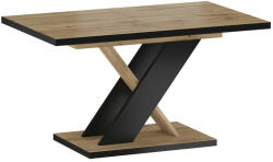  Asztal Boston 468 (Artisan tölgy + Fekete)