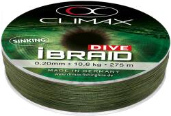 Climax iBraid Dive Sinking Olive Green 275m 0, 12mm 5, 0kg fonott zsinór (9431-10275-012)