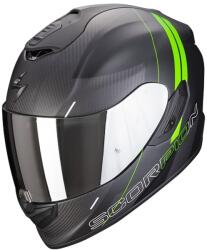 Scorpion Cască de motocicletă integrală Scorpion EXO-1400 Carbon Air Drik negru-verde mată (SCRP01644)