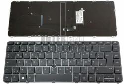 HP EliteBook 840 G3 745 G3 745 G4 840 G4 ZBook 14u G4 series trackpointtal (pointer) fekete német (DE) laptop/notebook billentyűzet ezüst kerettel