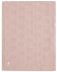 Jollein Minimal kötött takaró 100x150 cm GOTS Sea Foam - Wild rose (516-522-67028)