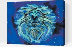 Festés számok szerint - Oroszlán Méret: 40x50cm, Keretezés: Kartonlemezen