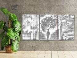 PontPöttyöző - Jövő a gyerekszobában (3 db-os készlet) Méret: 40x60cm (3db), Keretezés: Kartonlemezen, Szín: Fekete